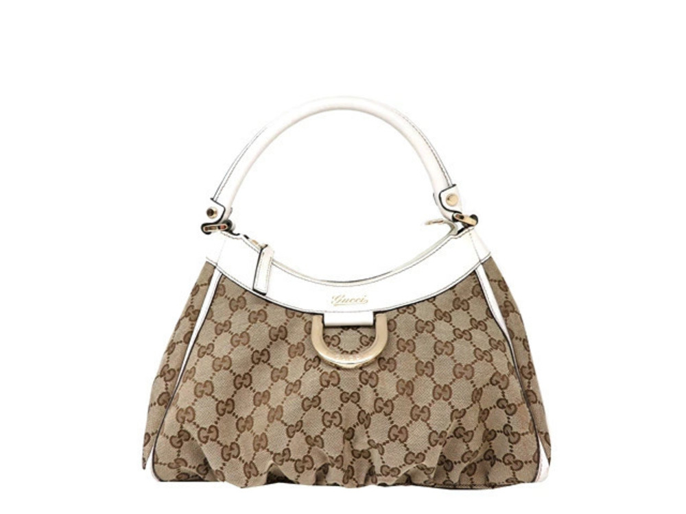 Gucci shoulder bag GG motif Beige Cream white
